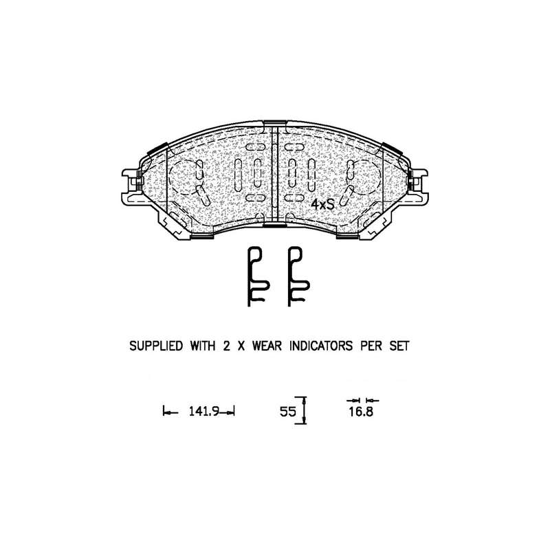 Brake Pad Set - Ate1343 (Ate)
