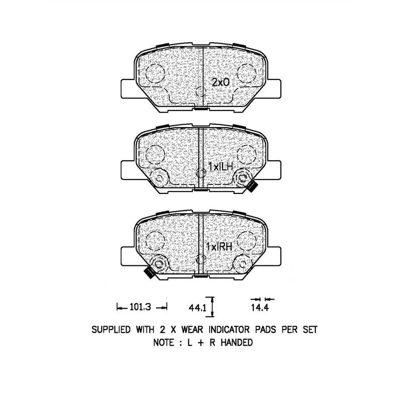 Brake Pad Set - Ate1345 (Ate)