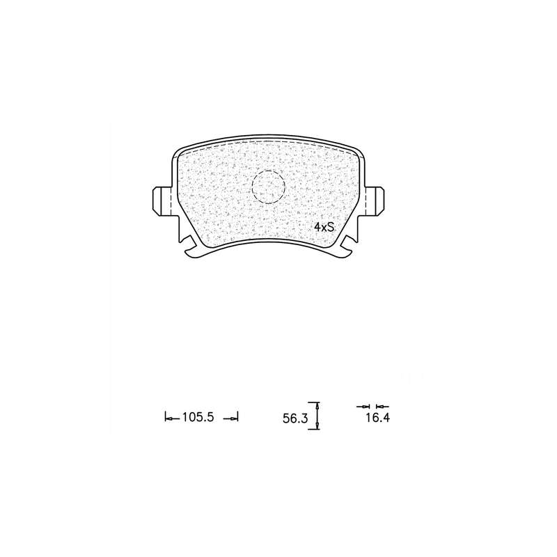 Brake Pad Set - Ate170 (Ate)