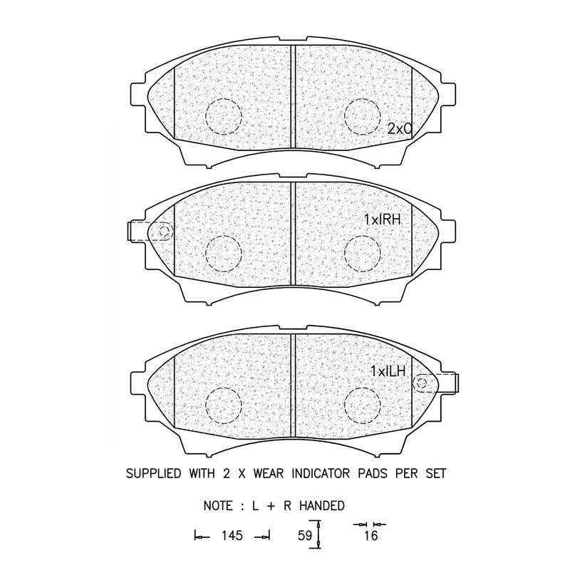 Brake Pad Set - Ate465 (Ate)