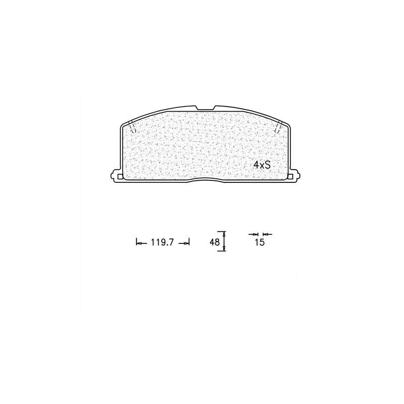 Brake Pad Set - Ate470 (Ate)