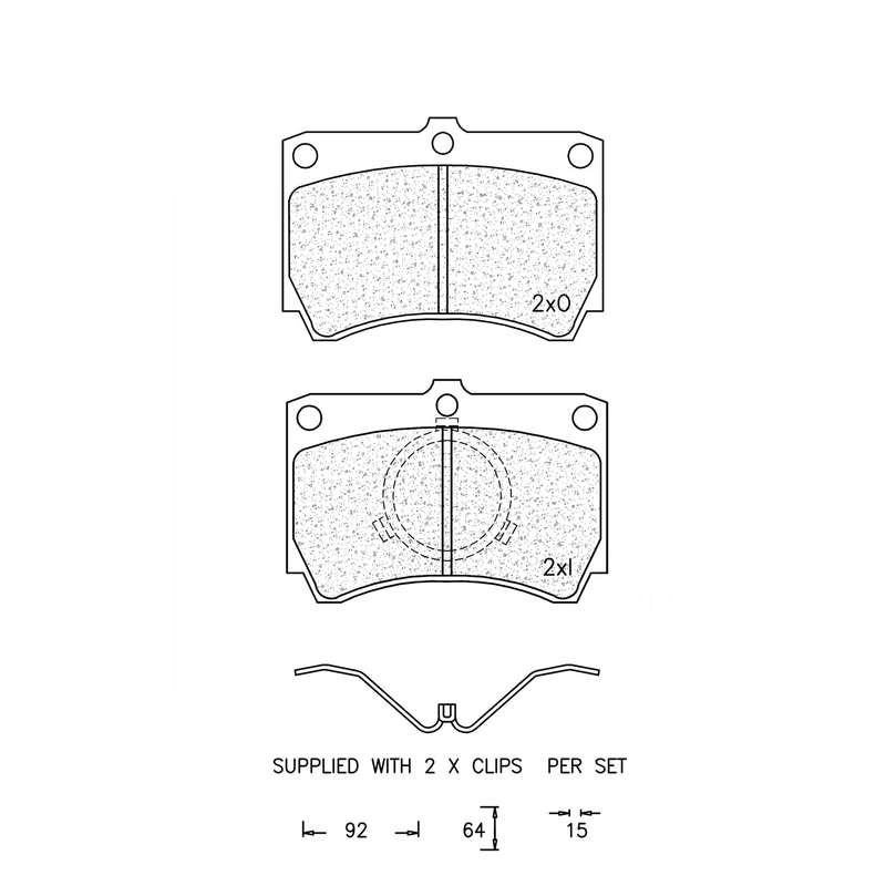 Brake Pad Set - Ate476 (Ate)