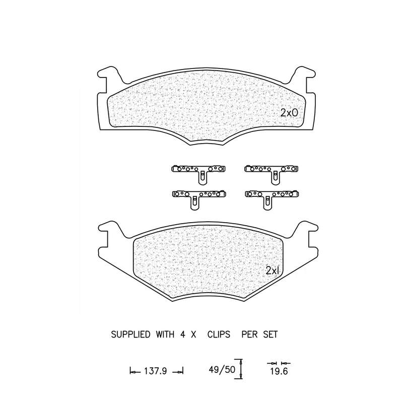 Brake Pad Set - Ate486 (Ate)