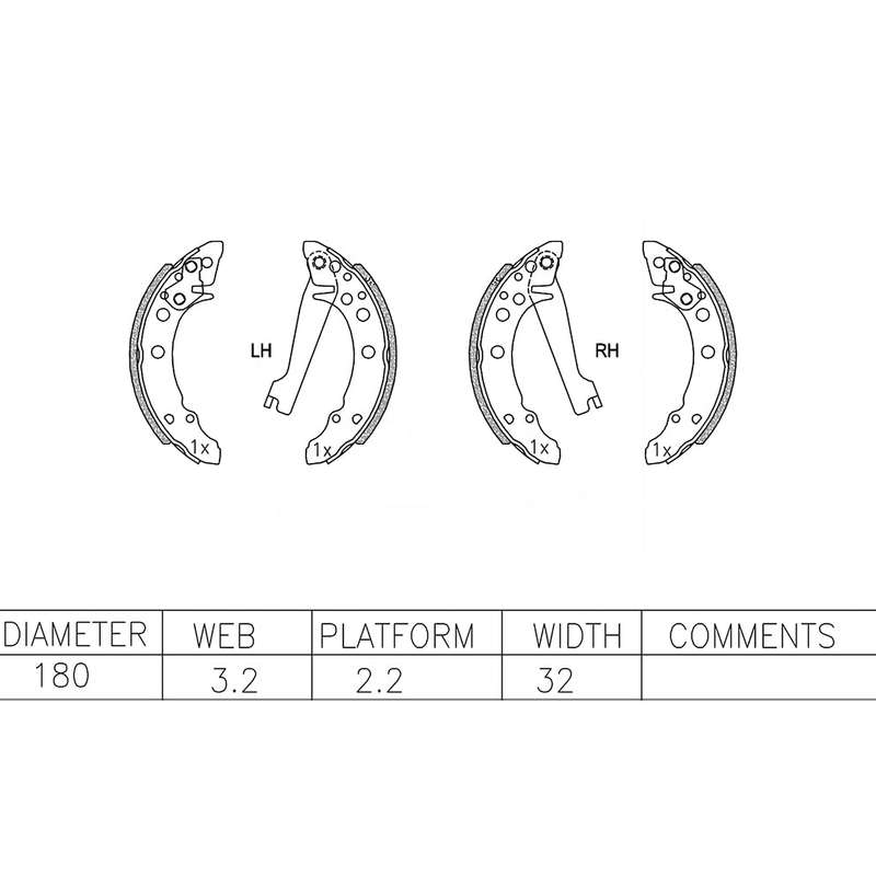 Brake Shoes - Ate489Bs (Ate)