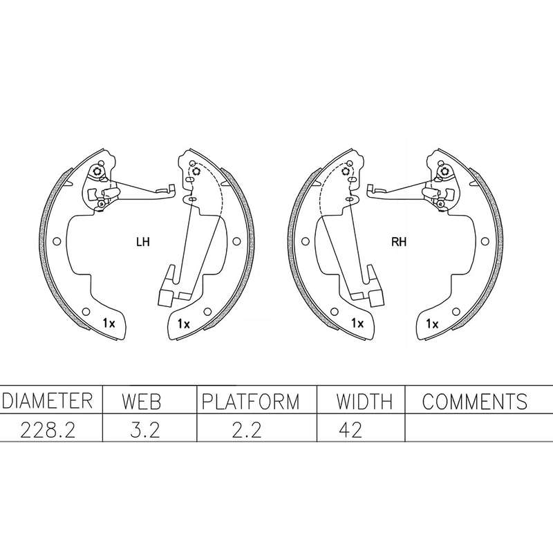 Brake Shoes - Ate491Bs (Ate)