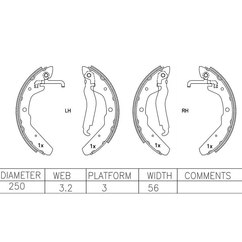 Brake Shoes - Ate496Bs (Ate)