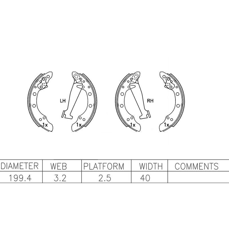 Brake Shoes - Ate503Bs (Ate)