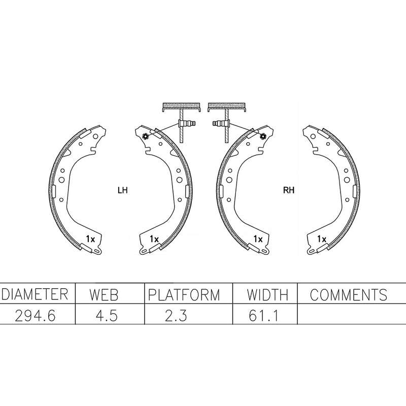Brake Shoes - Ate509Bs (Ate)