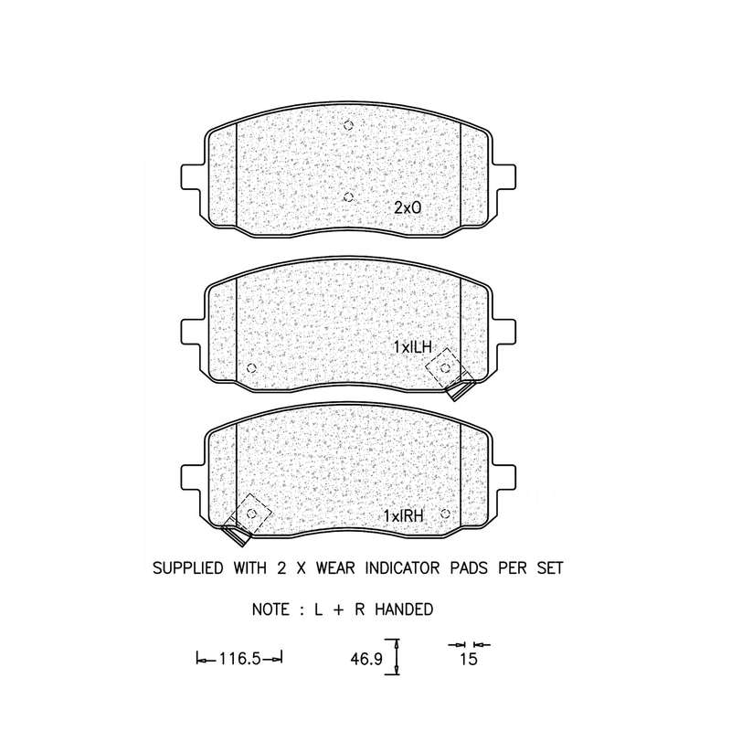 Brake Pad Set - Ate517 (Ate)