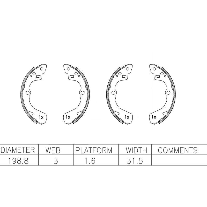 Brake Shoes - Ate518Bs (Ate)
