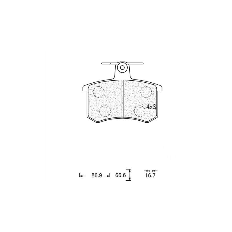 Brake Pad Set - Ate521 (Ate)
