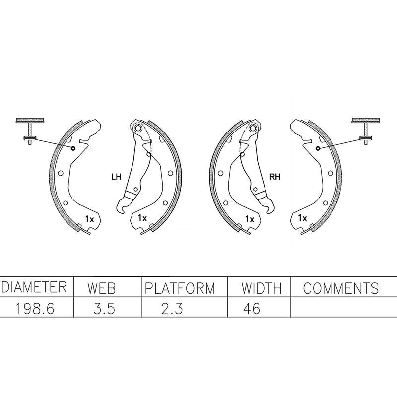 Brake Shoes - Ate523Bs (Ate)