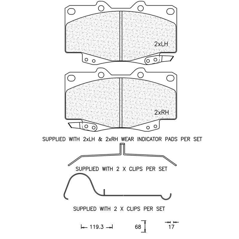 Brake Pad Set - Ate526 (Ate)