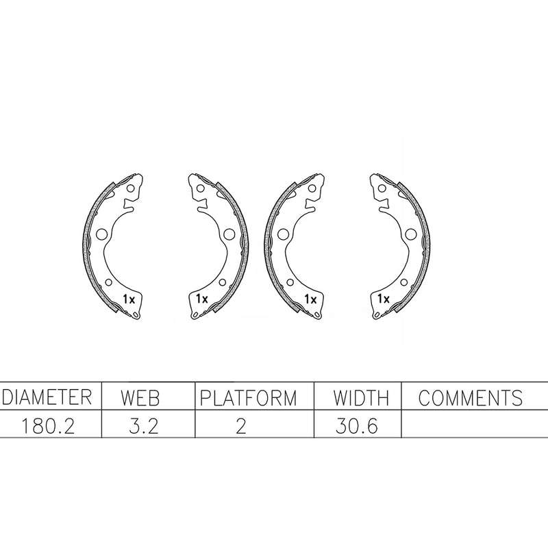 Brake Shoes - Ate536Bs (Ate)
