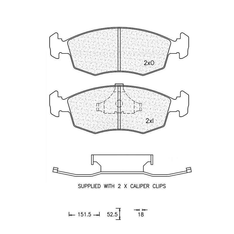 Brake Pad Set - Ate537 (Ate)
