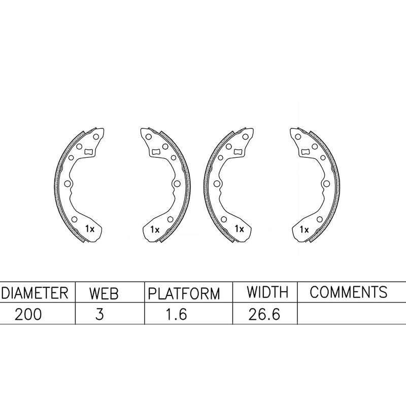 Brake Shoes - Ate537Bs (Ate)