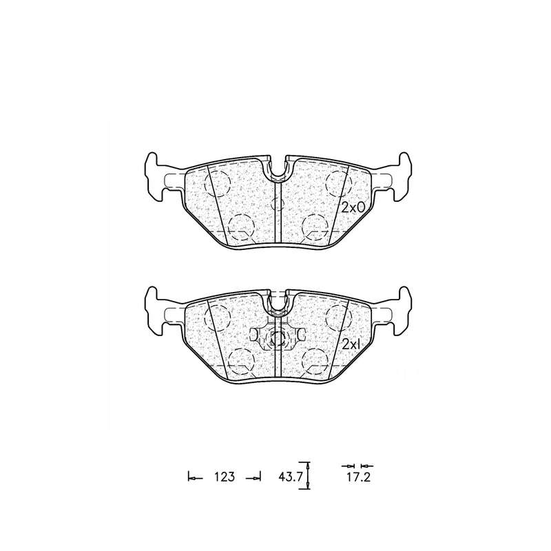 Brake Pad Set - Ate538 (Ate)