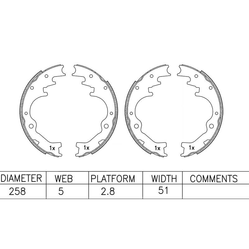 Brake Shoes - Ate538Bs (Ate)