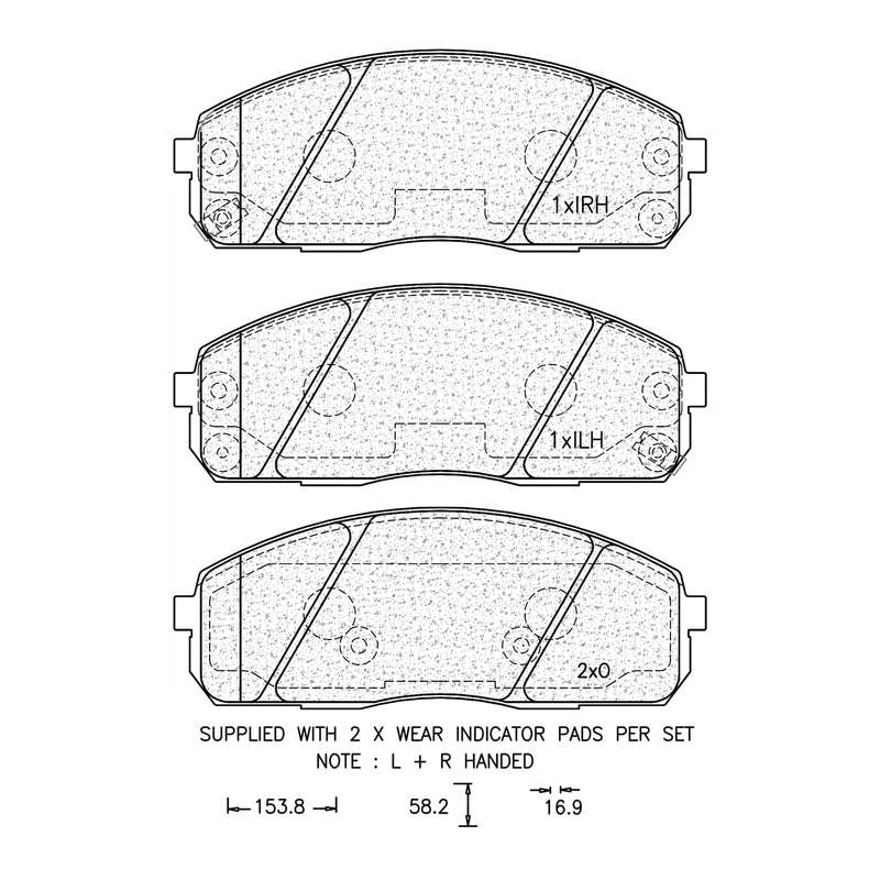 Brake Pad Set - Ate545 (Ate)