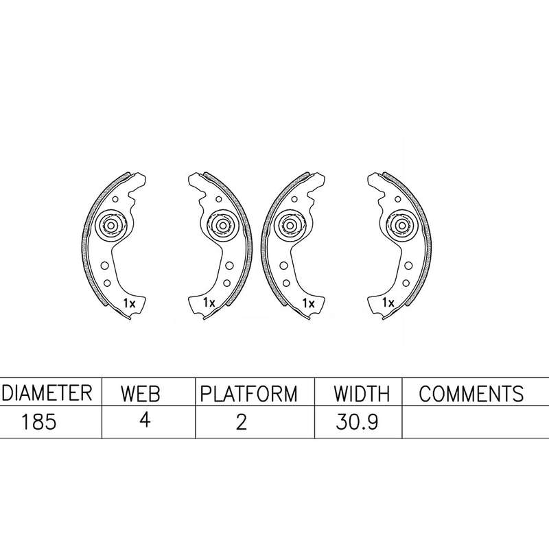 Brake Shoes - Ate545Bs (Ate)