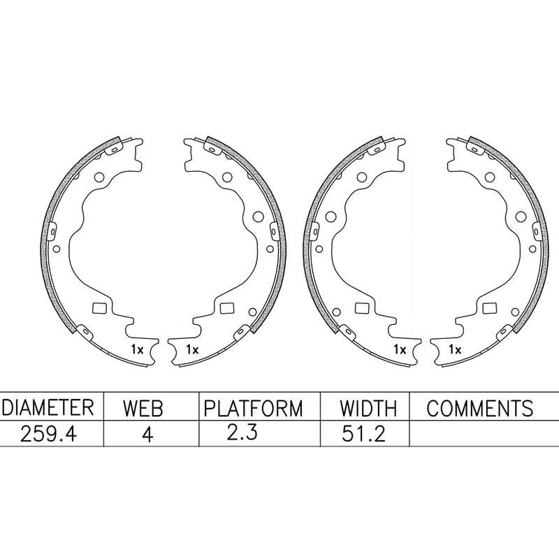 Brake Shoes - Ate550Bs (Ate)