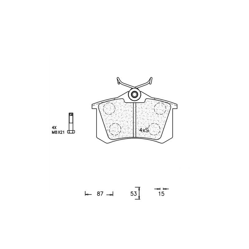 Brake Pad Set - Ate561 (Ate)