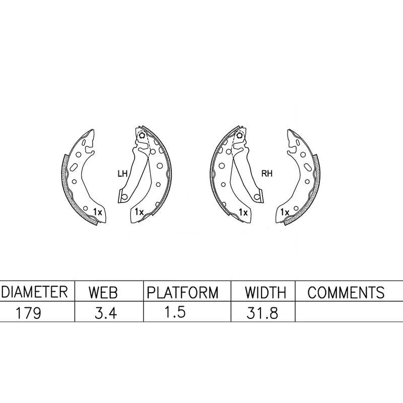 Brake Shoes - Ate565Bs (Ate)