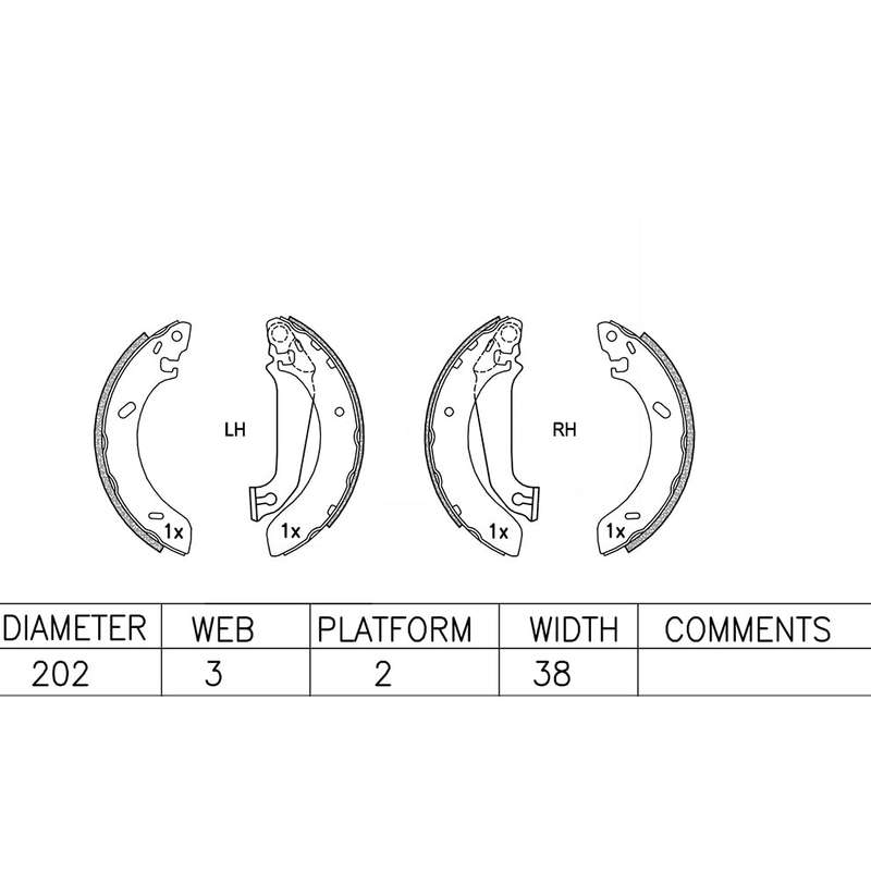 Brake Shoes - Ate566Bs (Ate)