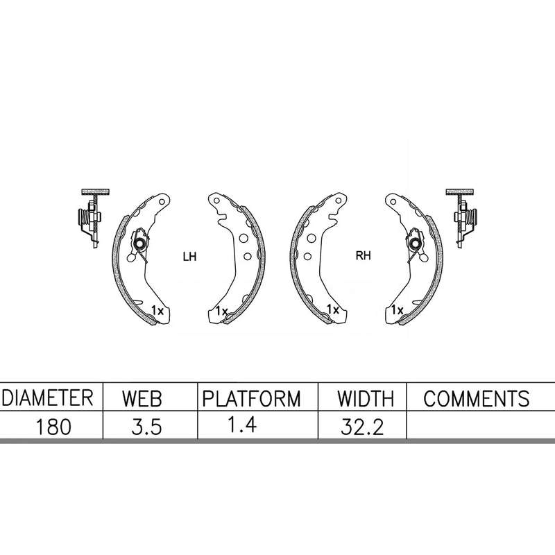 Brake Shoes - Ate575Bs (Ate)