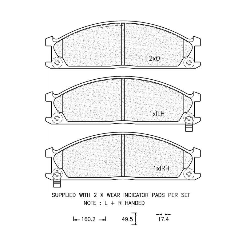 Brake Pad Set - Ate576 (Ate)