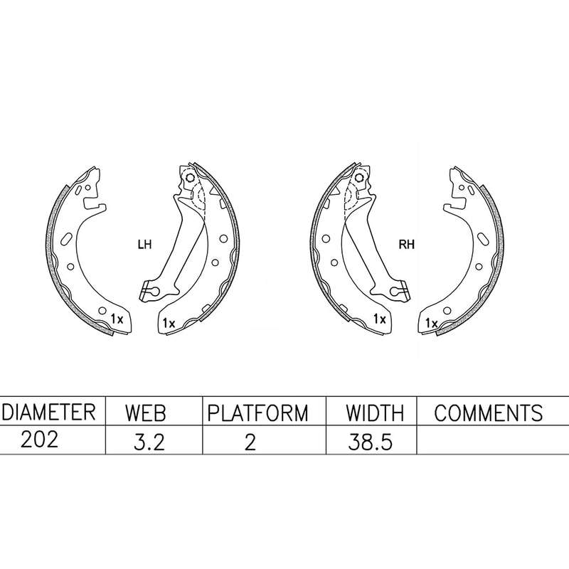 Brake Shoes - Ate583Bs (Ate)