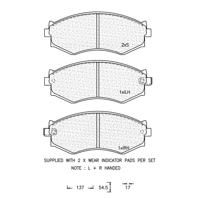 Brake Pad Set - Ate589 (Ate)