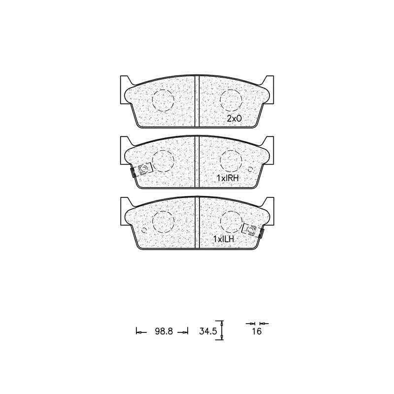 Brake Pad Set - Ate590 (Ate)