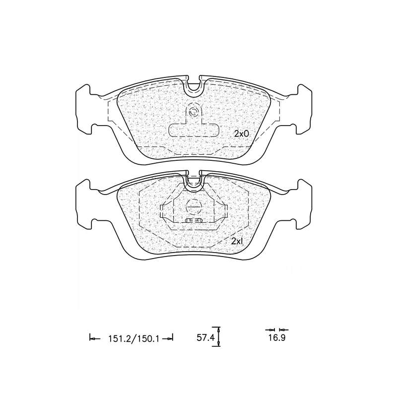 Brake Pad Set - Ate593 (Ate)