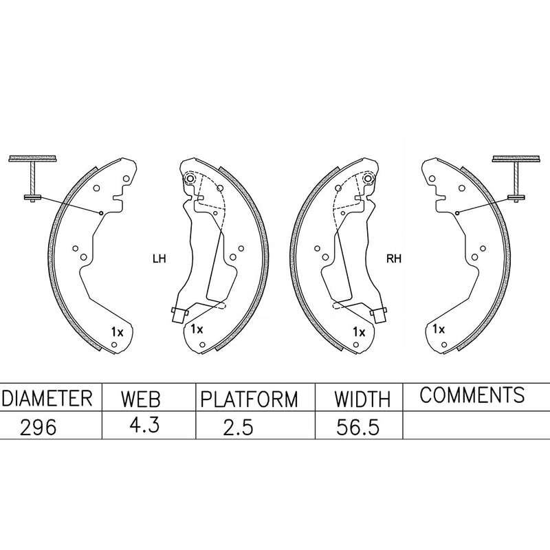 Brake Shoes - Ate599Bs (Ate)