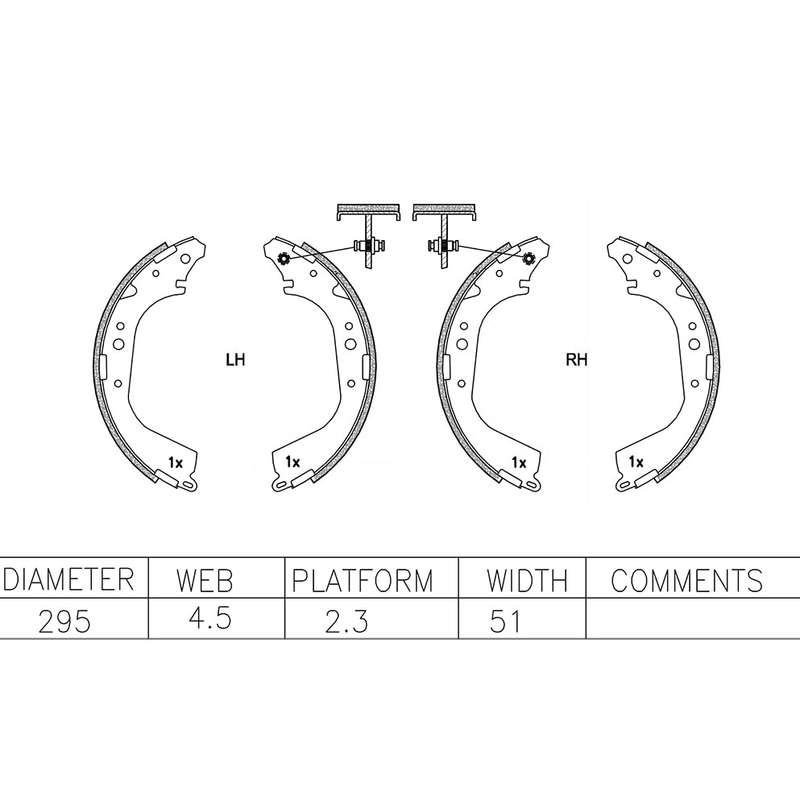 Brake Shoes - Ate603Bs (Ate)