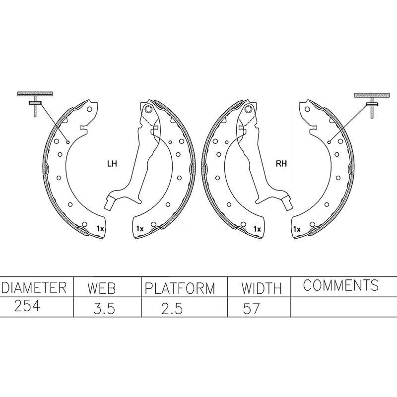 Brake Shoes - Ate604Bs (Ate)