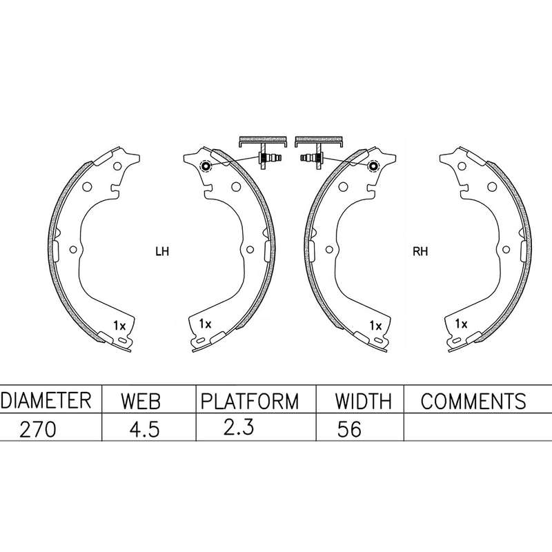 Brake Shoes - Ate610Bs (Ate)