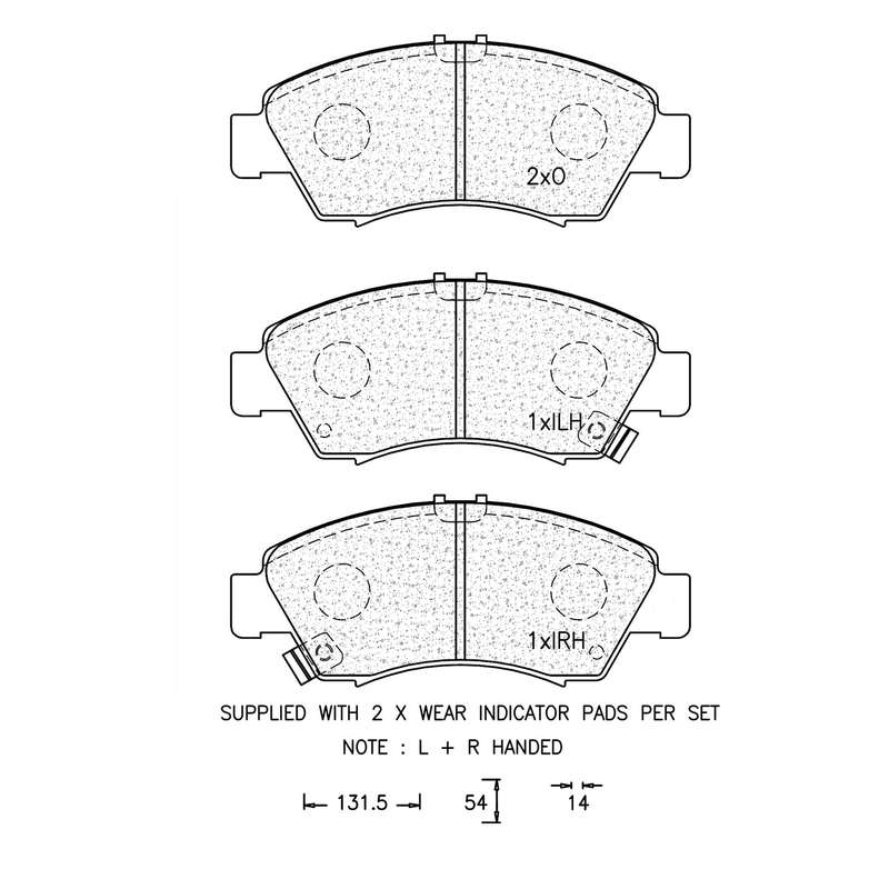 Brake Pad Set - Ate613 (Ate)