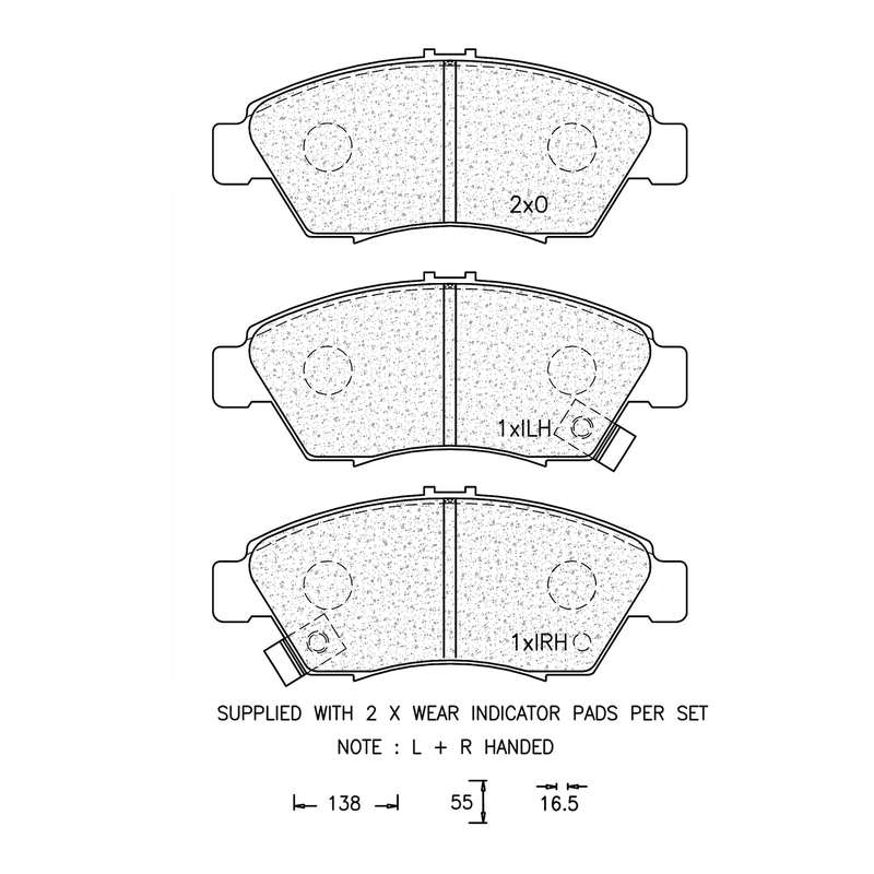 Brake Pad Set - Ate614 (Ate)