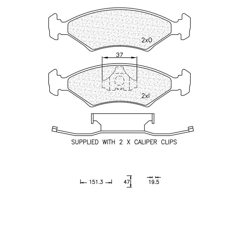 Brake Pad Set - Ate622 (Ate)