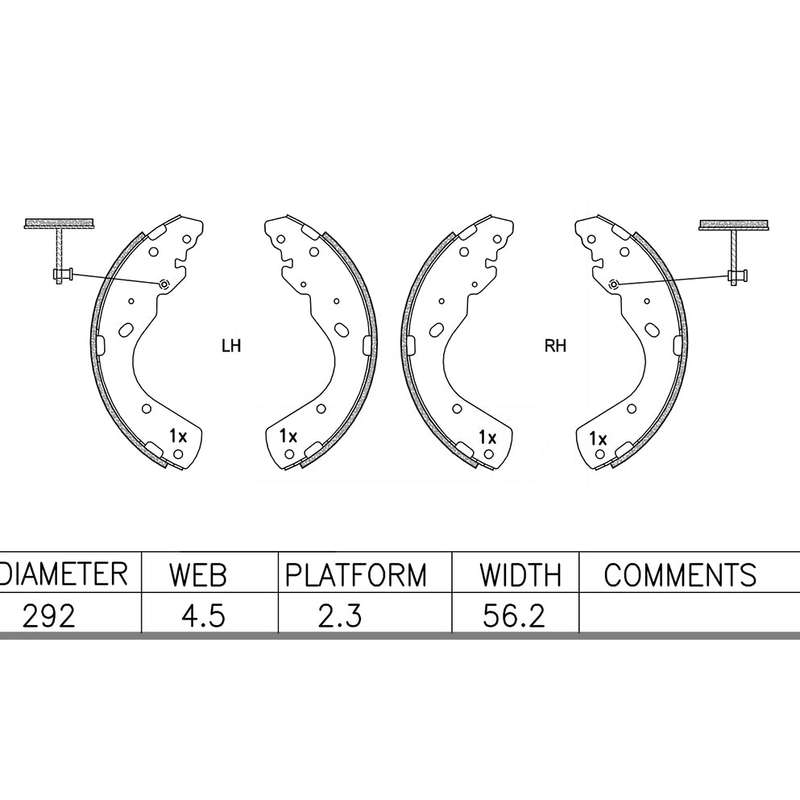 Brake Shoes - Ate630Bs (Ate)