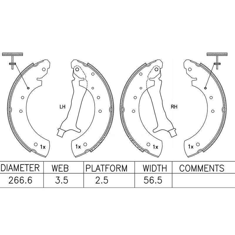 Brake Shoes - Ate632Bs (Ate)