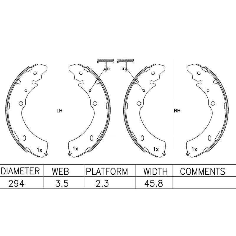 Brake Shoes - Ate636Bs (Ate)