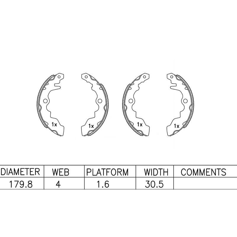 Brake Shoes - Ate638Bs (Ate)