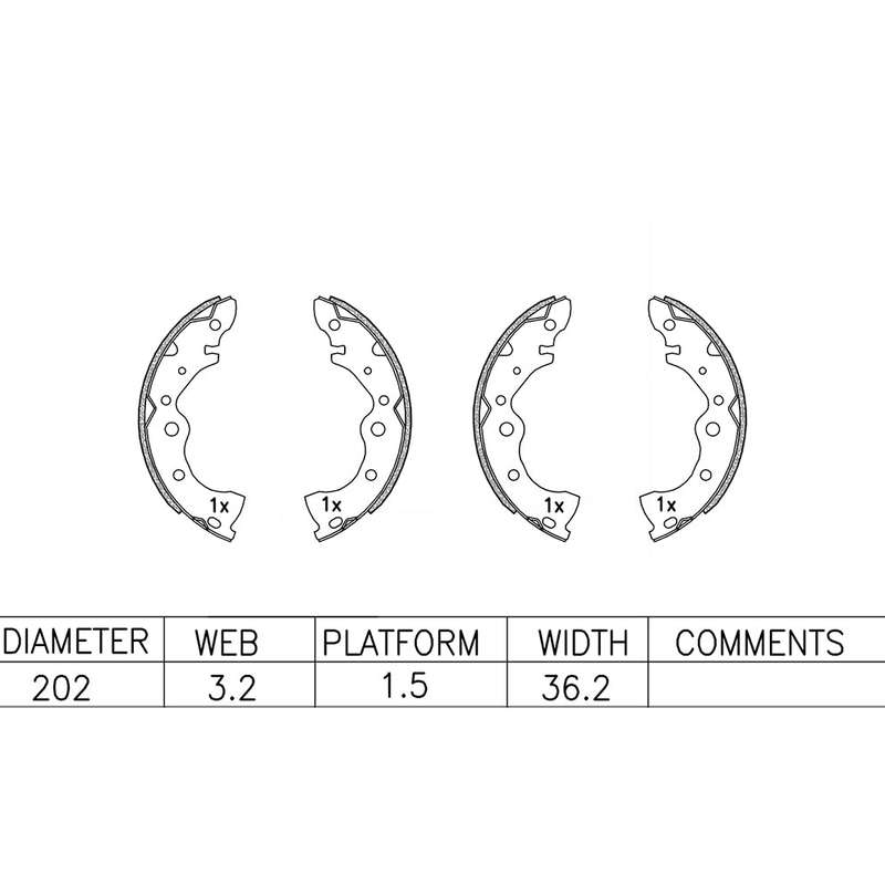 Brake Shoes - Ate640Bs (Ate)