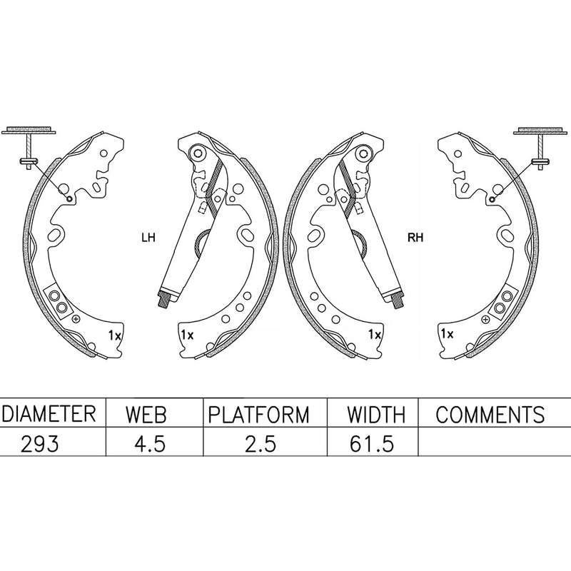 Brake Shoes - Ate646Bs (Ate)