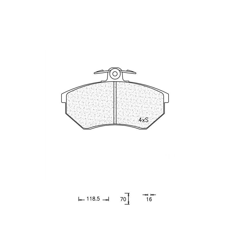 Brake Pad Set - Ate647 (Ate)