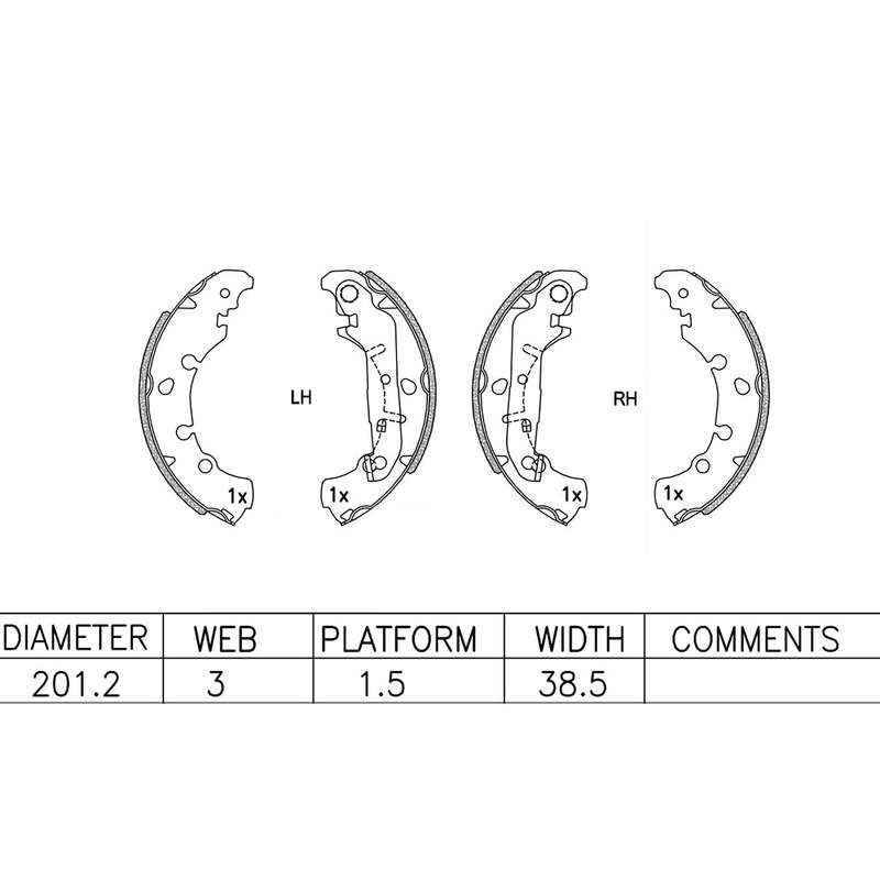 Brake Shoes - Ate659Bs (Ate)