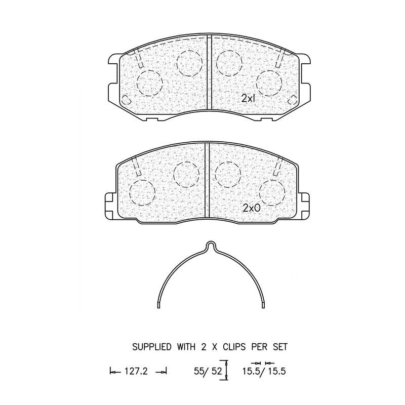 Brake Pad Set - Ate661 (Ate)
